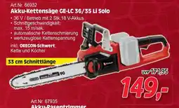 Zgonc Akku-kettensäge ge-lc 36/35 li solo Angebot