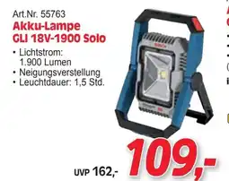 Zgonc Akku-lampe gli 18v-1900 solo Angebot