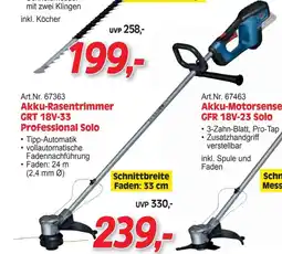 Zgonc Akku-rasentrimmer grt 18v-33 professional solo Angebot