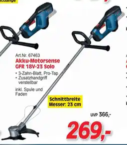 Zgonc Akku-motorsense gfr 18v-23 solo Angebot