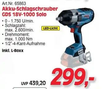 Zgonc Akku-schlagschrauber gds 18v-1000 solo Angebot