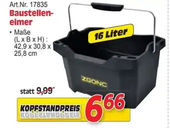 Zgonc Baustellen- eimer Angebot