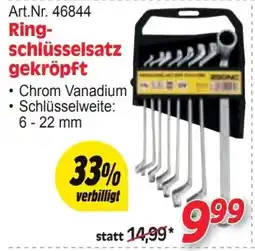 Zgonc Ring- schlüsselsatz gekröpft Angebot