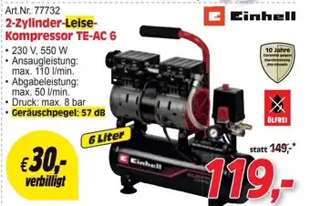 Zgonc 2-zylinder-leise- kompressor te-ac 6 Angebot