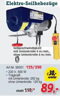 Zgonc Elektro-seilhebezüge Angebot