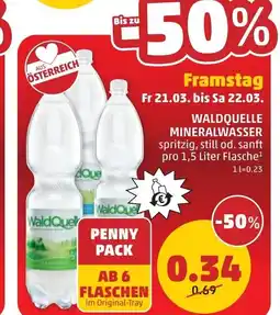 PENNY Waldquelle mineralwasser Angebot