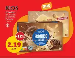 PENNY Rios erdnuss riegel Angebot