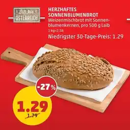 PENNY Herzhaftes sonnenblumenbrot Angebot