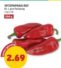 PENNY Spitzpaprika rot Angebot