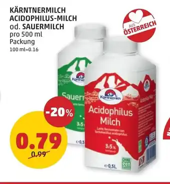 PENNY Kärntnermilch Angebot