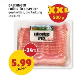 PENNY Greisinger frühstücksspeck Angebot