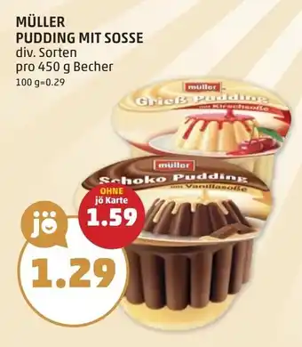 PENNY Müller pudding mit sosse Angebot