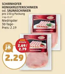 PENNY Schirnhofer honigkrustenschinken od. saunaschinken Angebot