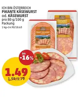 PENNY Pirante kasewurst Angebot