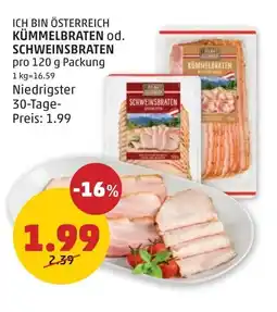 PENNY Kümmelbraten schweinsbraten Angebot