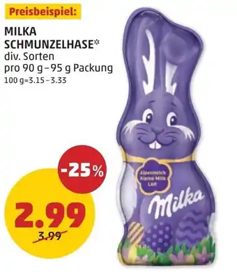 PENNY Milka schmunzelhase Angebot