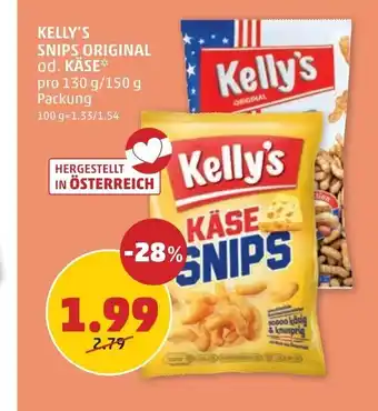 PENNY Kelly's snips original od. käse Angebot