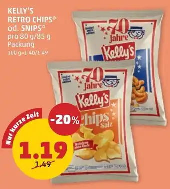 PENNY Kelly's retro chips* od. snips Angebot