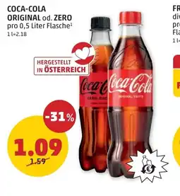 PENNY Coca-cola original od. zero Angebot