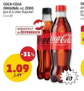 PENNY Coca-cola original od. zero Angebot