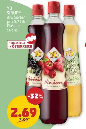 PENNY Yo sirup Angebot