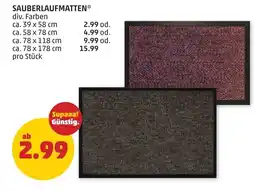 PENNY Sauberlaufmatten Angebot