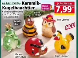 Norma Keramik- Kugelbauchtier bemalt Angebot