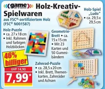 Norma Holz-kreativ- spielwaren Angebot