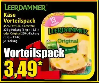 Norma Käse vorteilspack Angebot