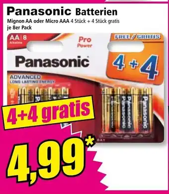 Norma Panasonic batterien Angebot