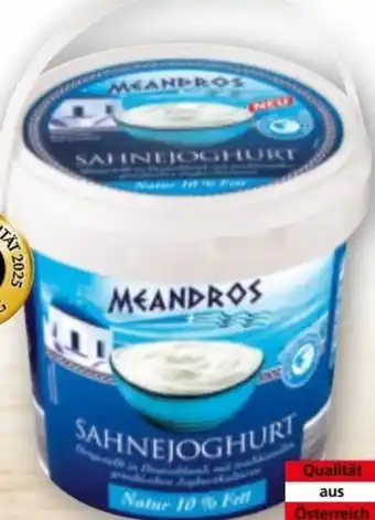 Norma Meandros Sahnejoghurt Angebot