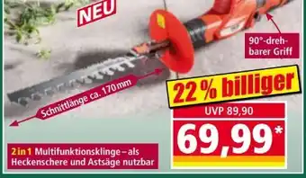 Norma Walter 2in1 Akku-Hecken-Astschere Angebot