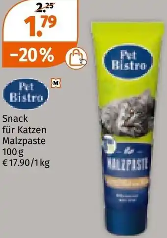 Müller Snack für Katzen Malzpaste Angebot