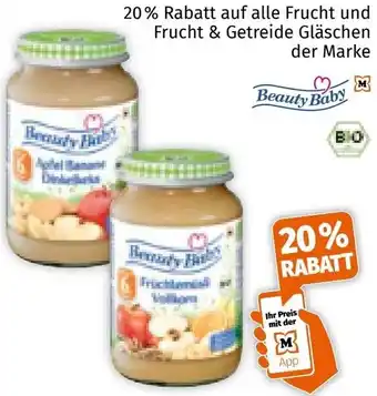 Müller auf alle Frucht und Frucht & Getreide Gläschen der Marke Angebot