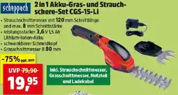 Thomas Philipps 2 in 1 Akku-Gras- und Strauch- schere-Set CGS-15-Li Angebot