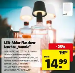 Liebmarkt LED-Akku-Flaschen- leuchte Vannie Angebot