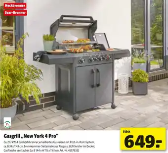 Liebmarkt Gasgrill New York 4 Pro Angebot