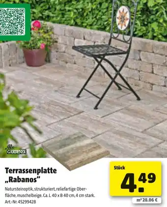 Liebmarkt Terrassenplatte Rabanos Angebot