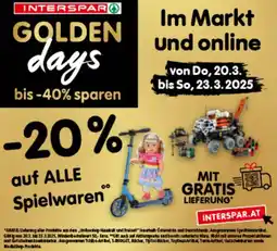 Interspar auf ALLE Spielwaren Angebot