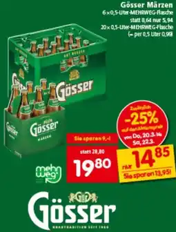 Interspar Gösser Märzen Angebot