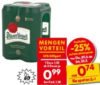 Interspar Pilsner Urquell Angebot