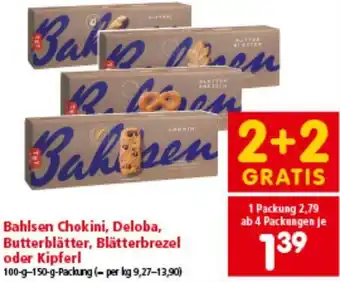 Interspar Bahlsen Chokini, Deloba, Butterblätter, Blätterbrezel oder Kipferl Angebot