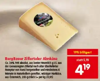 Interspar Bauer Zillertaler Almkäse Angebot