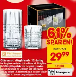 Interspar Gläserset Highland Angebot