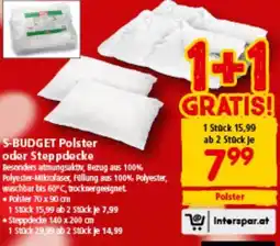 Interspar Polster oder Steppdecke Angebot