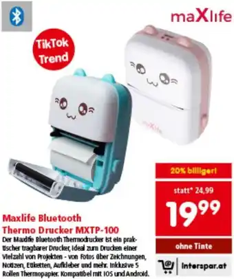 Interspar Bluetooth Thermo Drucker Angebot