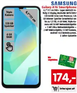 Interspar Galaxy A16 Smartphone Angebot