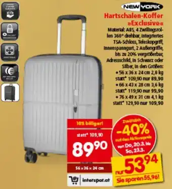 Interspar Hartschalen-Koffer Exclusive Angebot