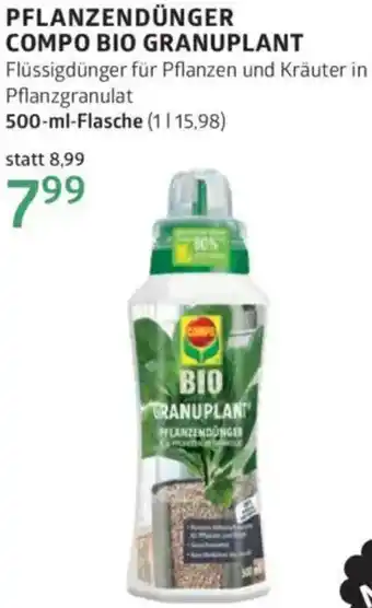 Bellaflora Pflanzendünger compo bio granuplant Angebot