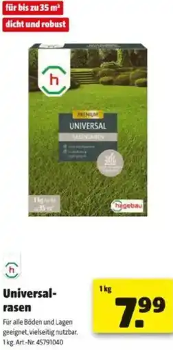 Hagebau Universal- rasen Angebot